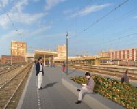 ProRail bouwt perron nieuwe stijl op station Leiden Centraal