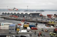 Goederentrein Oslo deels te water