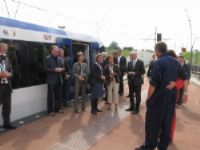 Eerste rit RandstadRail naar Rotterdam Centraal