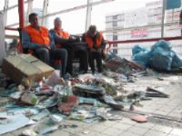 In beeld: Stakende schoonmakers op station Utrecht