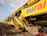 Langste werktrein van Europa vernieuwt spoor Bodegraven