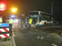 Zeven gewonden bij botsing trein en bus