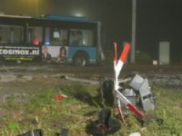 Zeven gewonden bij botsing trein en bus