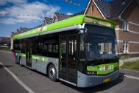 Rotterdamse e-Busz bij start Tour de France