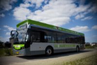 Rotterdamse e-Busz bij start Tour de France