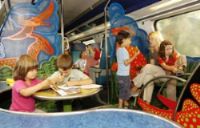 Idee kindercoupe in de trein
