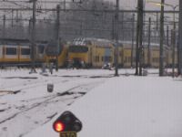 Geen treinen naar Haarlem door zware sneeuwval