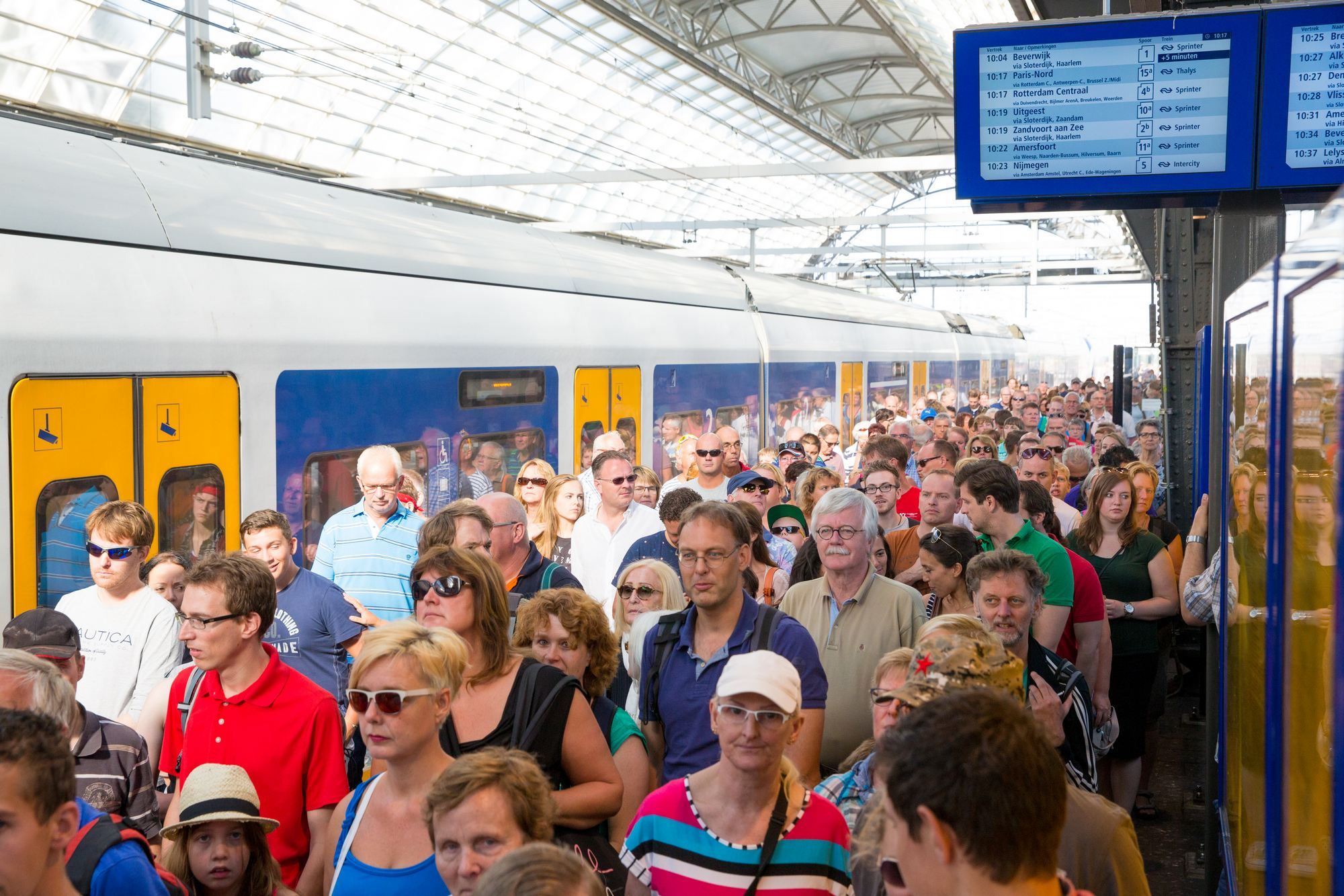 Gewicht trein moet helpen bij vinden zitplek