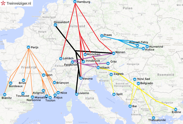 Autoslaaptrein vanaf € 99. Overzicht van alle autotreinen in heel Europa!