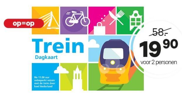 Goedkope NS Dagkaart bij Etos. Geldig na 11:00 uur