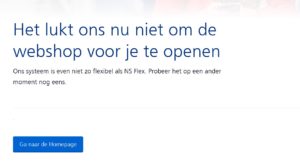 NS-webshop offline door grote animo voor Nederland Dal Vrij-abonnement